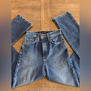 Valentina Blue Straight Jeans High-Waisted Vintage Style